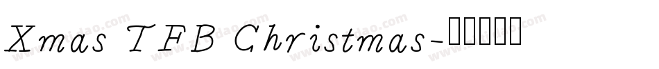 Xmas TFB Christmas字体转换